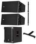 RCF HDL10-A Dual 8" Active Powered Compact Line Array Package Front View